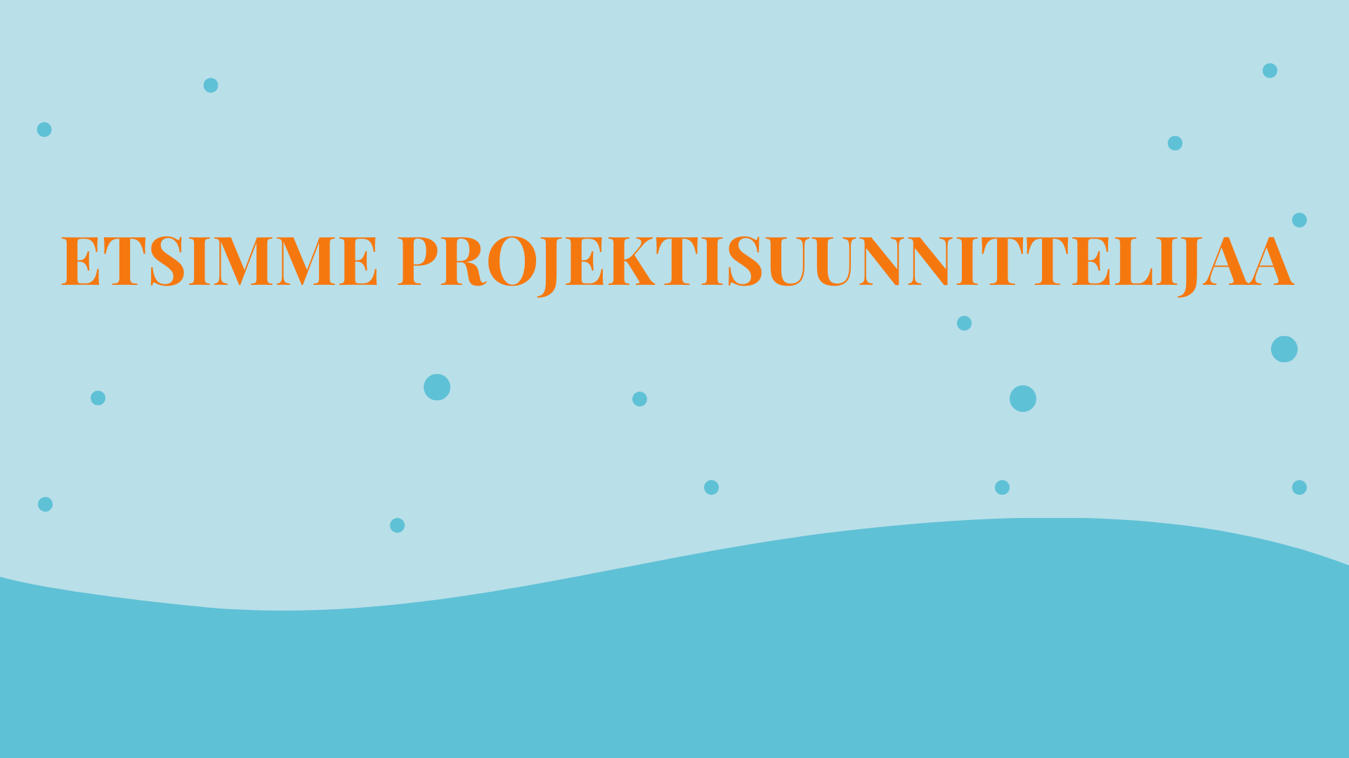 Read more about the article Haemme työyhteisöömme projektisuunnittelijaa