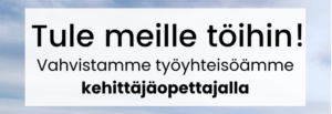Read more about the article Tule meille töihin!